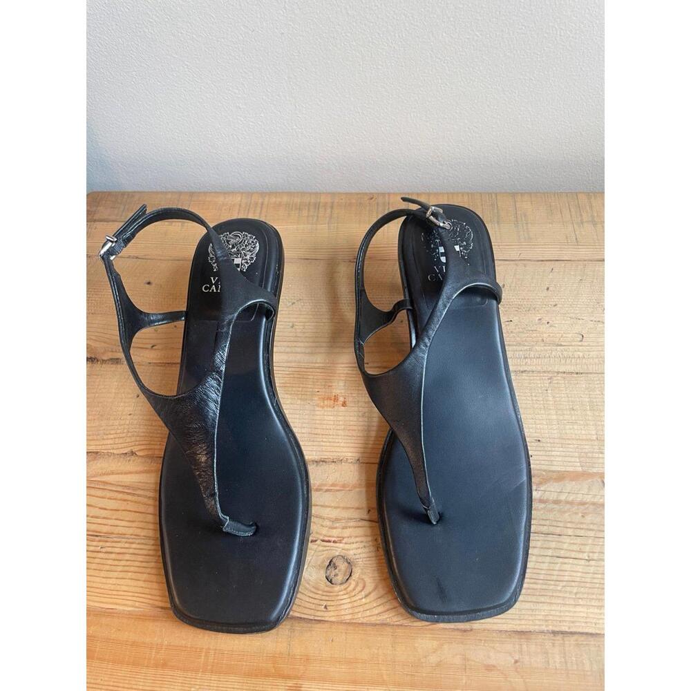 Vince Camuto Canthal Kitten Heel Sandals – Black (Size 10)